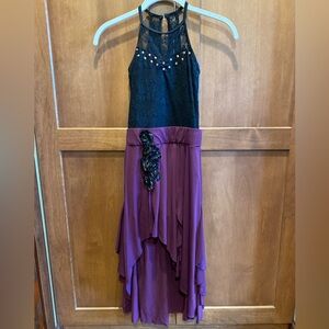 Purple/Black Weissman Dance Costume Dress